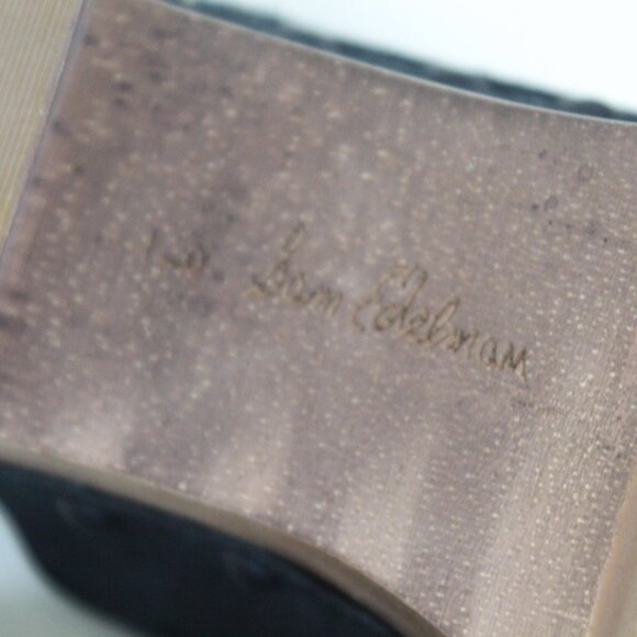 Sam Edelman Josslyn Suede Clog Wedge Sandals Size 9 Boho - Picture 7 of 8